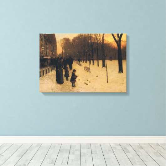 Toile Boston Common à Twilight (Insitu (Plancher de Bois))