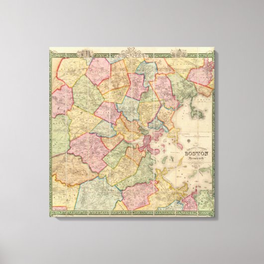 Toile Boston et environs (Recto)
