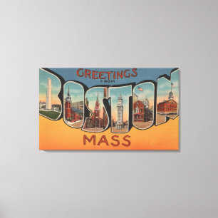 Toile Boston, le Massachusetts (bâtiments)