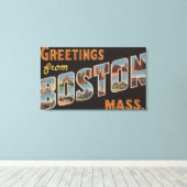 Toile Boston, MassachusettsScènes de grandes lettres (Insitu (Plancher de Bois))