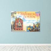 Toile Boston, MassachusettsScènes historiques de Boston (Insitu (Plancher de Bois))