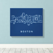 Toile Boston Skyline (Insitu (Plancher de Bois))