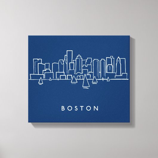 Toile Boston Skyline (Recto)