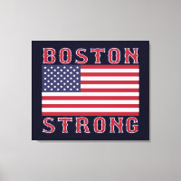BOSTON STRONG U.S. Stretched Canvas Print