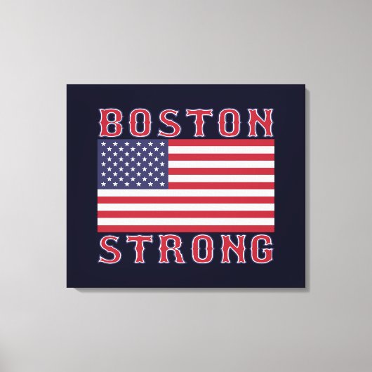 Toile BOSTON STRONG U.S. Stretched Canvas Print (Recto)