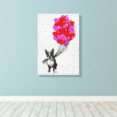 Toile Boston Terrier Et Ballons (Insitu (Plancher de Bois))