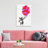 Toile Boston Terrier Et Ballons (Insitu(Salon))