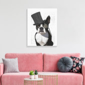 Toile Boston Terrier, Formal Hound et Casquette (Insitu(Salon))
