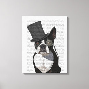 Toile Boston Terrier, Formal Hound et Casquette