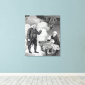 Toile Boswell et le fantôme de Samuel Johnson (Insitu (Plancher de Bois))
