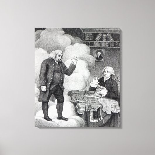 Toile Boswell et le fantôme de Samuel Johnson (Recto)
