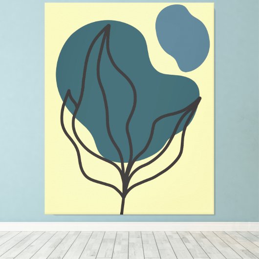 Toile Botanique Boho Bloom Imprimer (Insitu (Plancher de Bois))