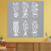 Toile Botanique fantaisiste (Insitu(Salon))