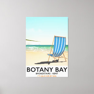 Toile Botany Bay, Broadstairs Kent affiche de voyage sur