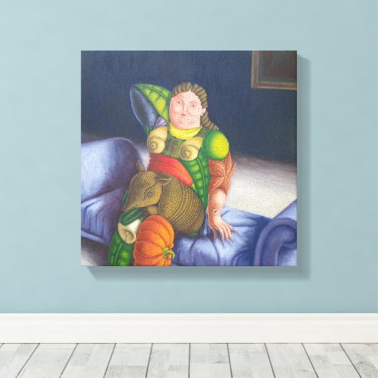 Toile « Botero encastrado " (Insitu (Plancher de Bois))