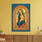 Toile Botticelli (1445-1510) Madonna & Child Enthroned (Insitu(Salon))