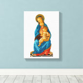Toile Botticelli Madonna et l'enfant intronisé (Insitu (Plancher de Bois))