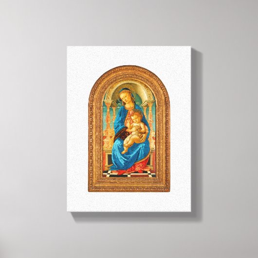 Toile Botticelli Madonna et l'enfant intronisé (Recto)