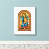 Toile Botticelli Madonna et l'enfant intronisé (Insitu (Plancher de Bois))