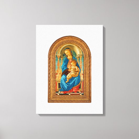 Toile Botticelli Madonna et l'enfant intronisé (Recto)