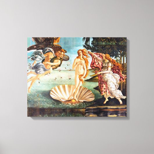 Toile Botticelli Naissance de Vénus Restaurée Recolorée (Recto)