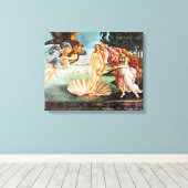 Toile Botticelli Naissance de Vénus Restaurée Recolorée (Insitu (Plancher de Bois))