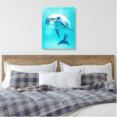 Toile Bottlenosed Dolphin Underwater (Insitu(Chambre))