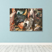Toile Boucher's Stall (par Pieter Aertsen) (Insitu (Plancher de Bois))