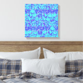 Toile Boucle pop art bleu (Insitu(Chambre))