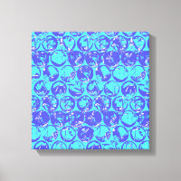 Boucle pop art bleu