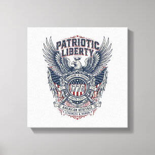 Toile Bouclier de bataille patriotique Symbole inspiré d