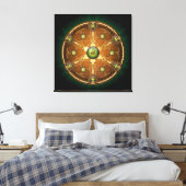 Toile Bouclier des chefs celtes d'Emeraude (Insitu(Chambre))
