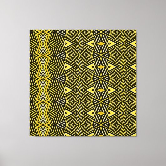 Toile Bouclier tribal chamanique (Recto)