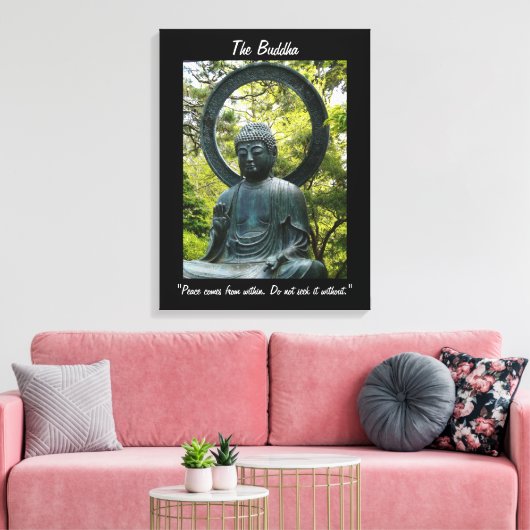 Toile Bouddha avec citation (Insitu(Salon))