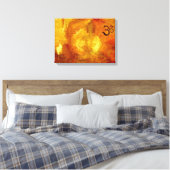 Toile Bouddha avec Om et Lotosflowers (Insitu(Chambre))