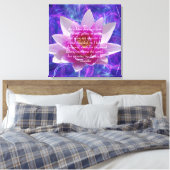 Toile Bouddha citation Lotus flower (Insitu(Chambre))