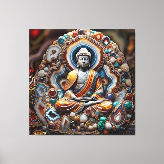 Toile Bouddha-Core-Géode (Recto)