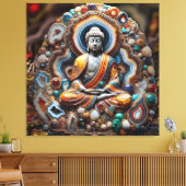 Toile Bouddha-Core-Géode (Insitu(Salon))
