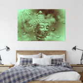Toile bouddha en vert (Insitu(Chambre))
