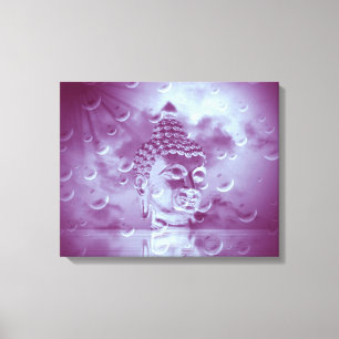 Toile bouddha en violet