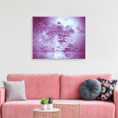 Toile bouddha en violet (Insitu(Salon))