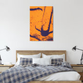 Toile Bouddha Face Zen Harmonie Bouddha Orange (Insitu(Chambre))