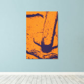 Toile Bouddha Face Zen Harmonie Bouddha Orange (Insitu (Plancher de Bois))