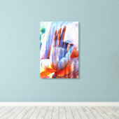 Toile Bouddha main A-Ok mudra (Insitu (Plancher de Bois))