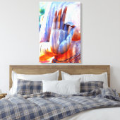 Toile Bouddha main A-Ok mudra (Insitu(Chambre))