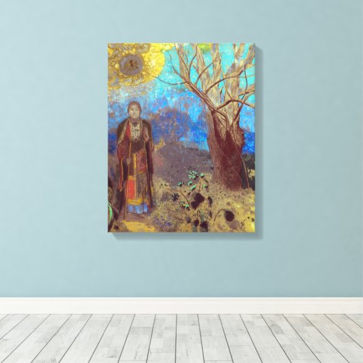 Toile Bouddha | Odilon Redon | (Insitu (Plancher de Bois))