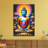 Toile Bouddha - Pleine conscience en fleurs (Insitu(Salon))