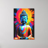 Toile Bouddha - Rayons de Tranquillité (Recto)