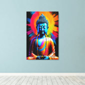 Toile Bouddha - Rayons de Tranquillité (Insitu (Plancher de Bois))
