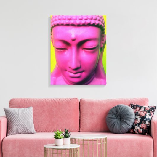 Toile bouddha rose (Insitu(Salon))